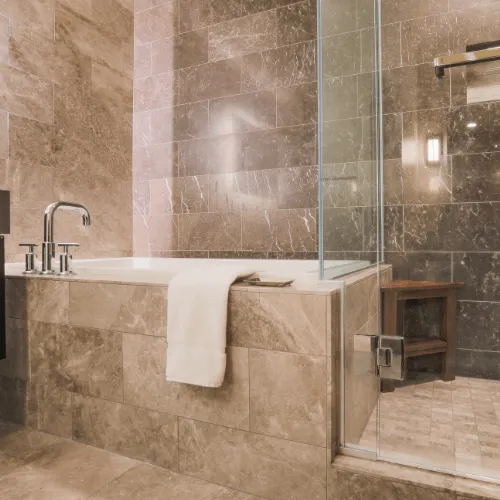 Modern bathroom remodeling project