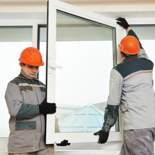 Professional window installation project